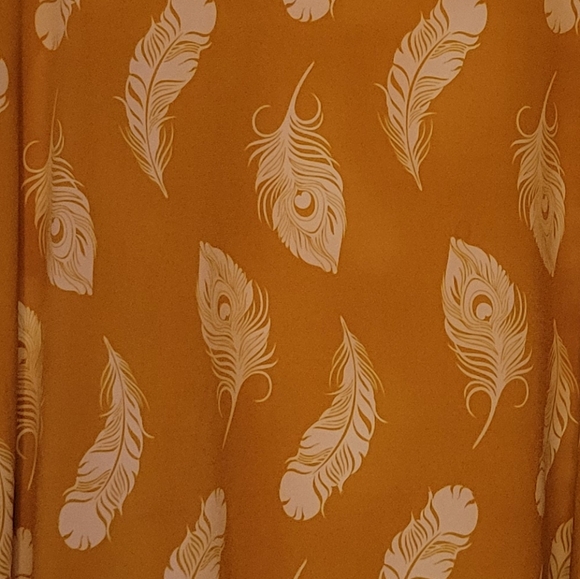 LaLuRoe mustard colored skirt - Picture 2 of 4